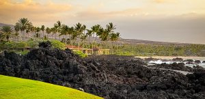 Four Seasons Hualalai Beach Mountain Sunset 2