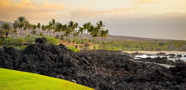 Four Seasons Hualalai Beach Mountain Sunset 2