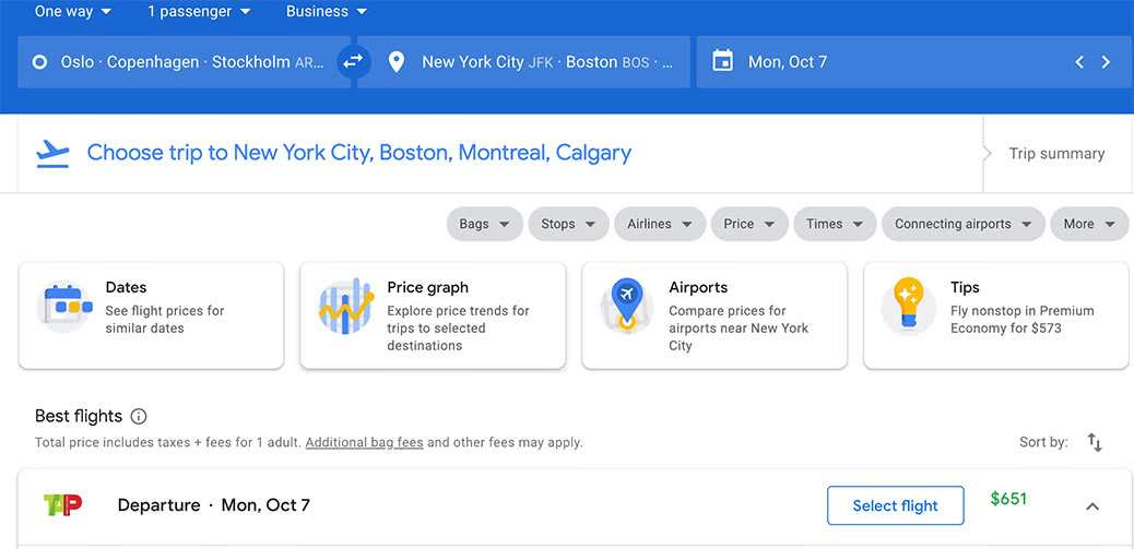 Surely A Mistake! Transatlantic Business Class To America For $651