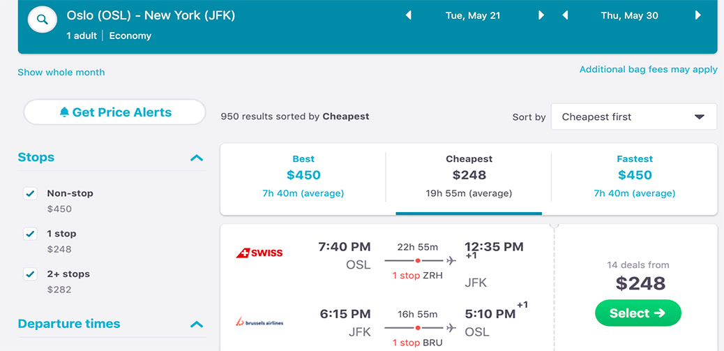 Star Alliance Transatlantic To New York For $248