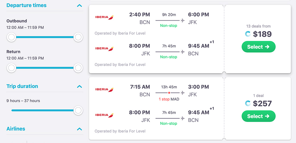 Fly Transatlantic Return For Under $200