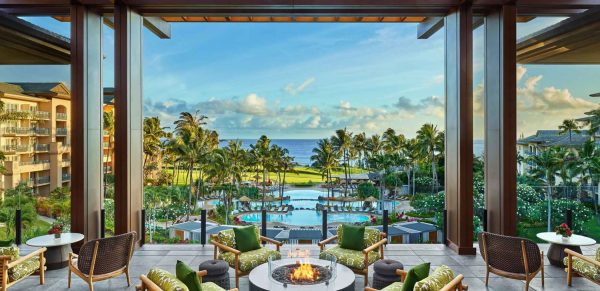 Ritz-Carlton Maui Lobby Firepit