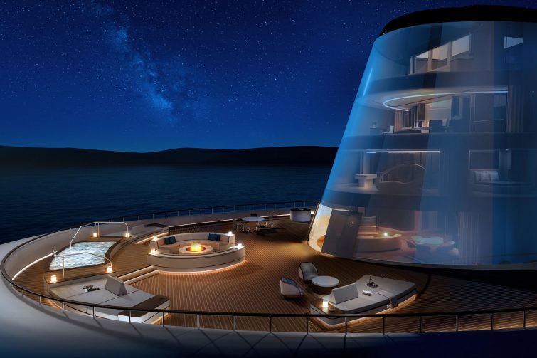 Four Seasons Yacht loft Suite At Night