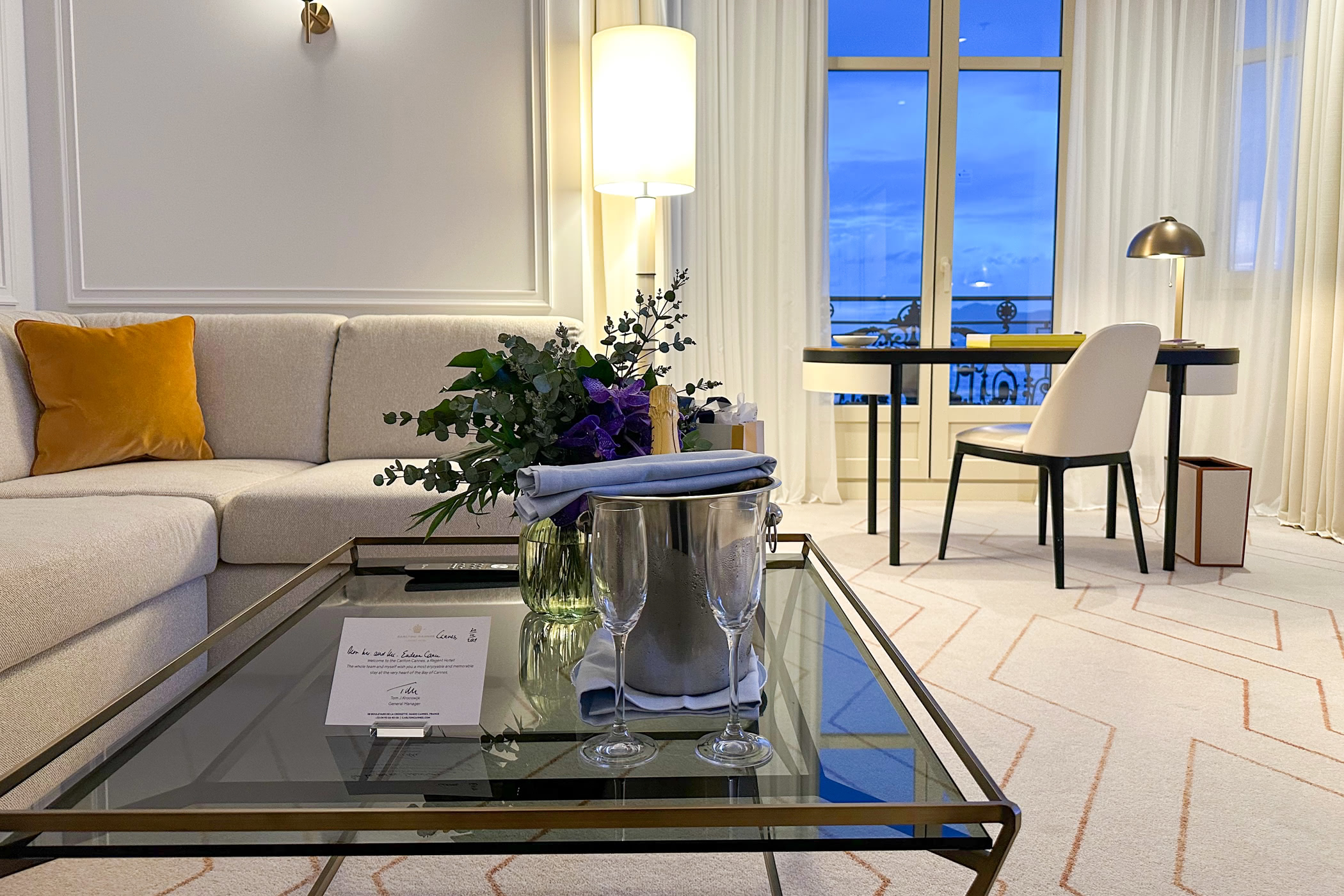 Carlton Cannes, France Suite Lounge