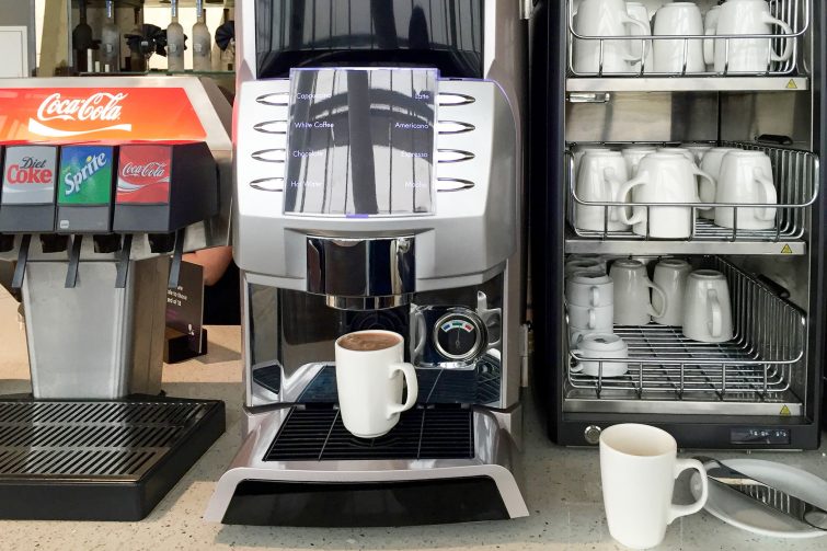 Aspire Airport Lounge Heathrow Terminal 5 Coffee Machine