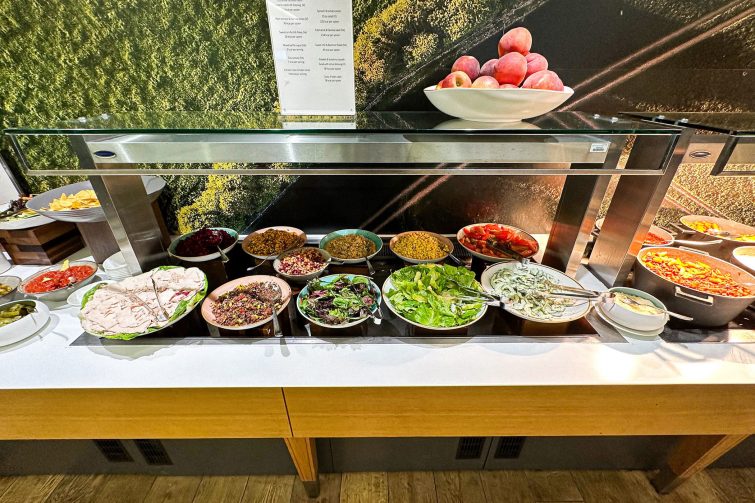 British Airways Terminal 3 Lounge Salad Bar