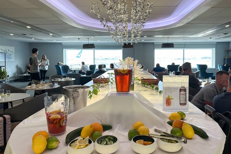 British Airways Terminal 3 Lounge Pimms Station