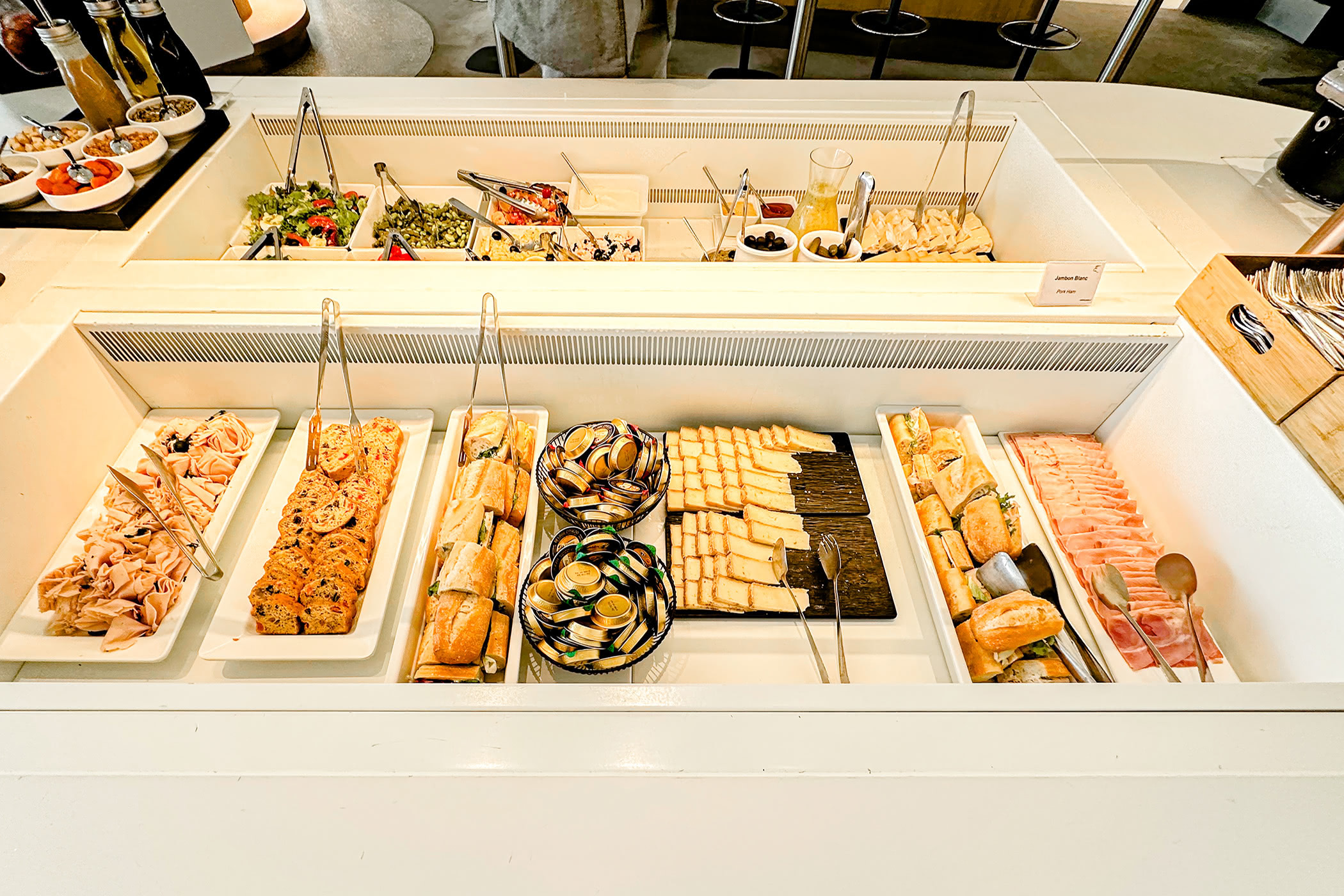 Air France Lounge Lunchtime Meat Counter