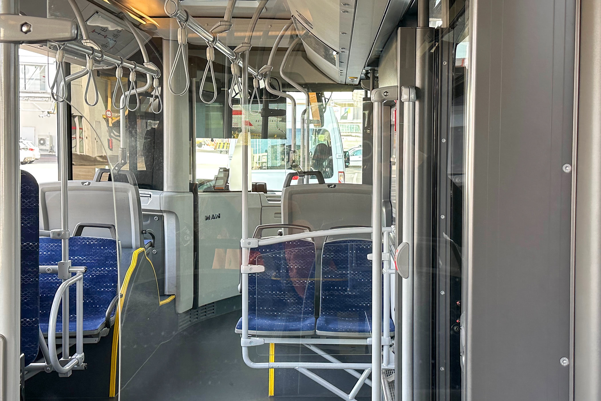 Terminal Transfer Shuttle Bus Interior