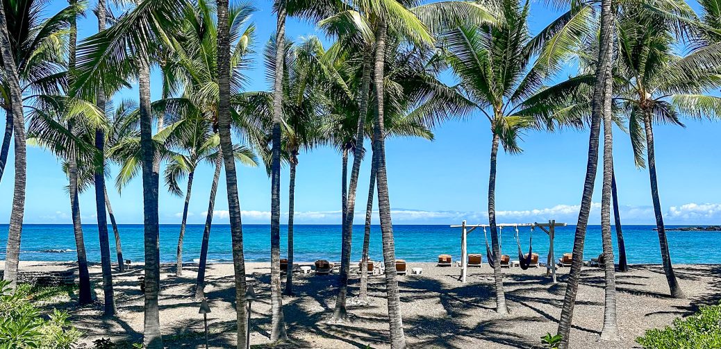 Kahuwai Bay Beach Kona Coast Big Island