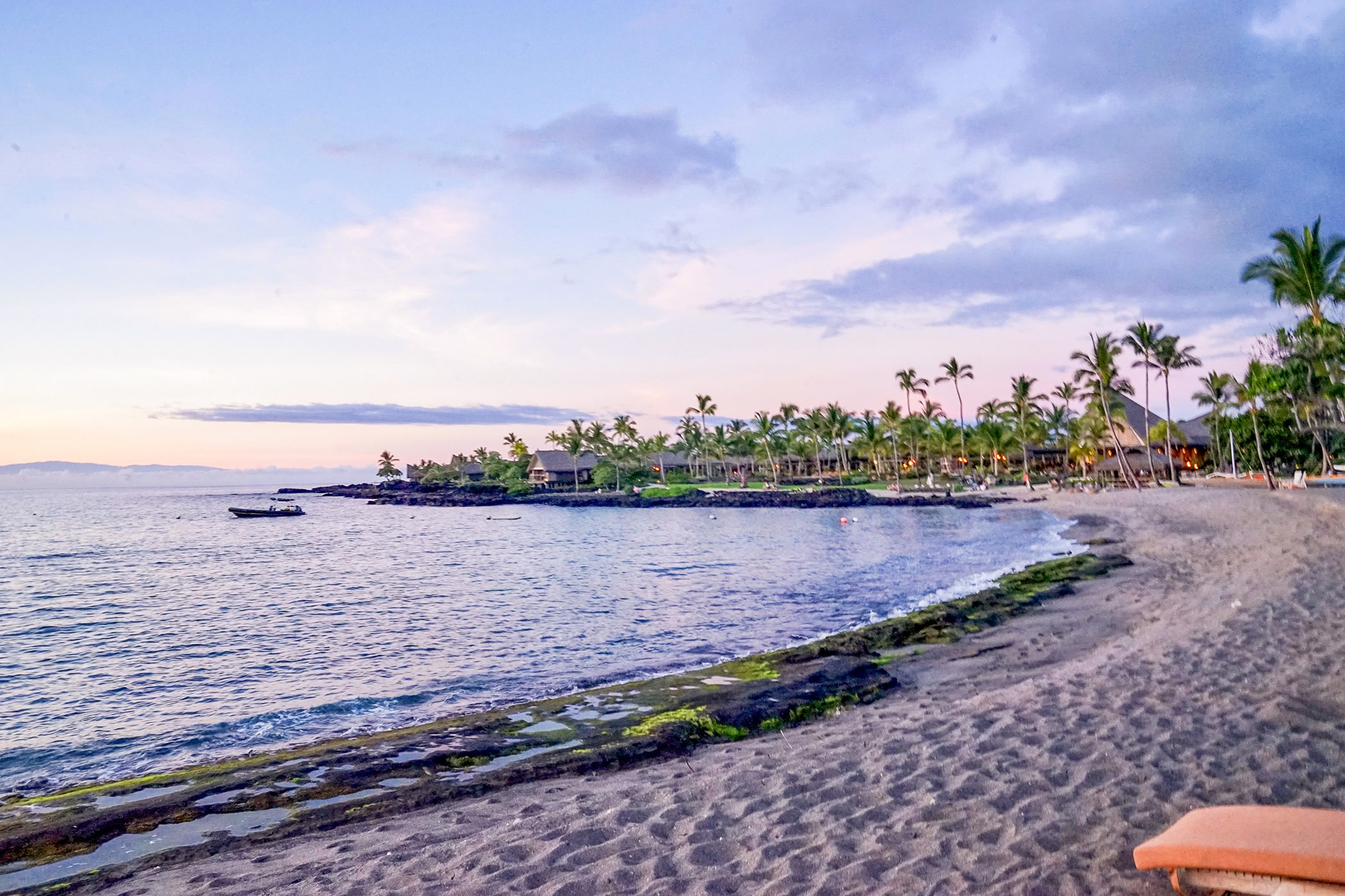 Rosewood Kona Village Beach At Sunset