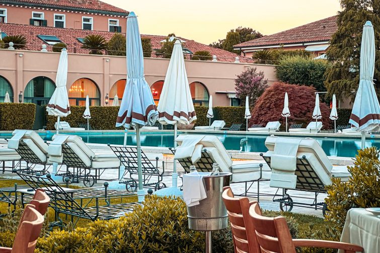 Belmond Hotel Cipriani Pool At Dusk