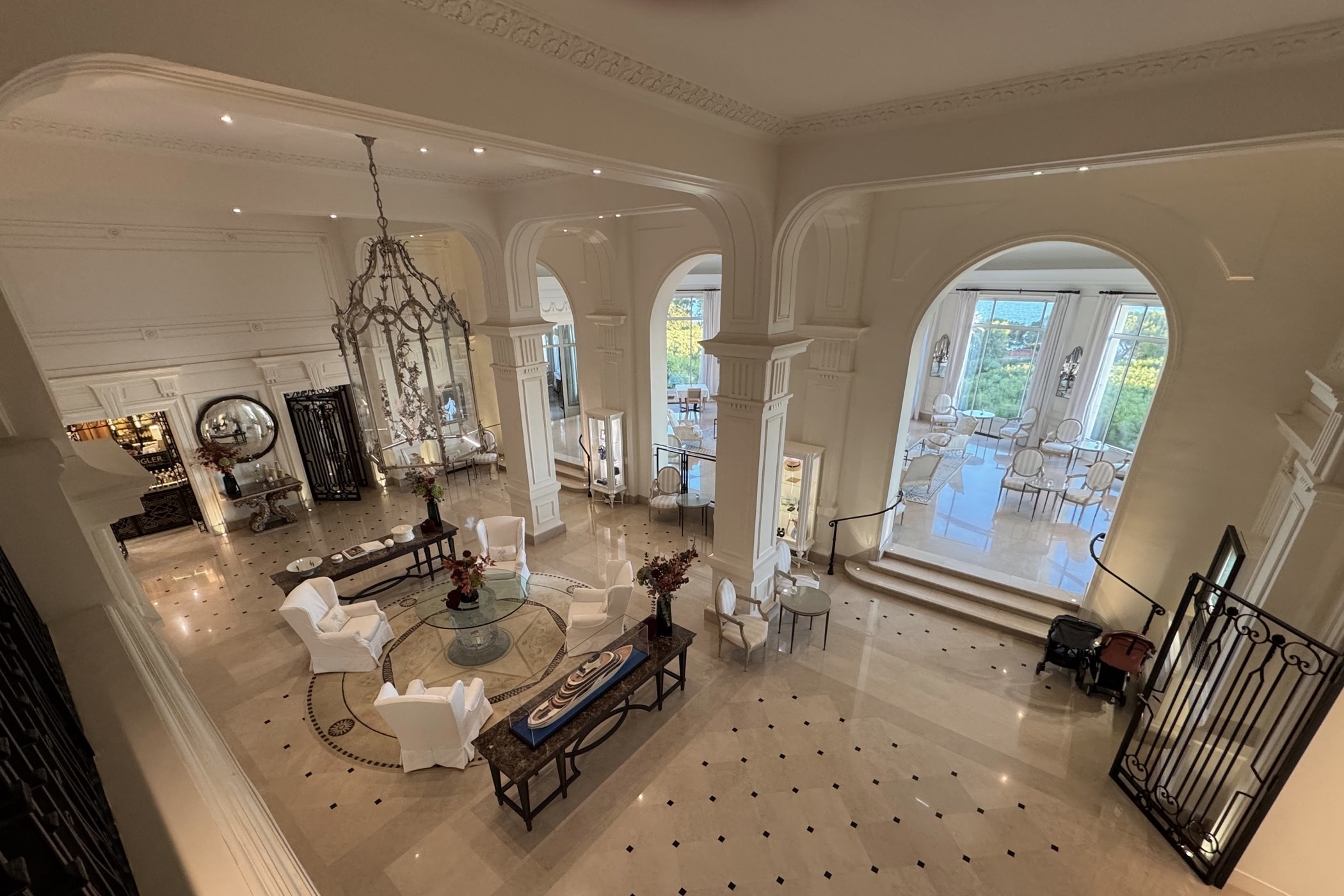 Grand Hotel Du Cap Ferrat Four Seasons Lobby From Above