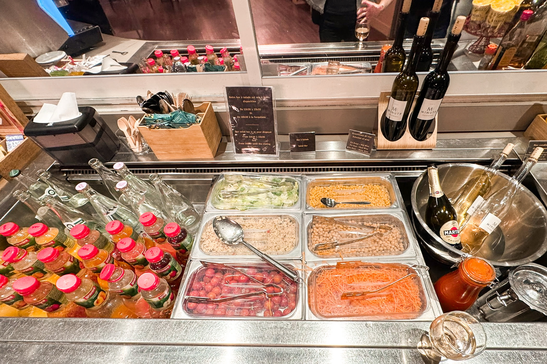 Nice Airport Lounge Salad Buffet