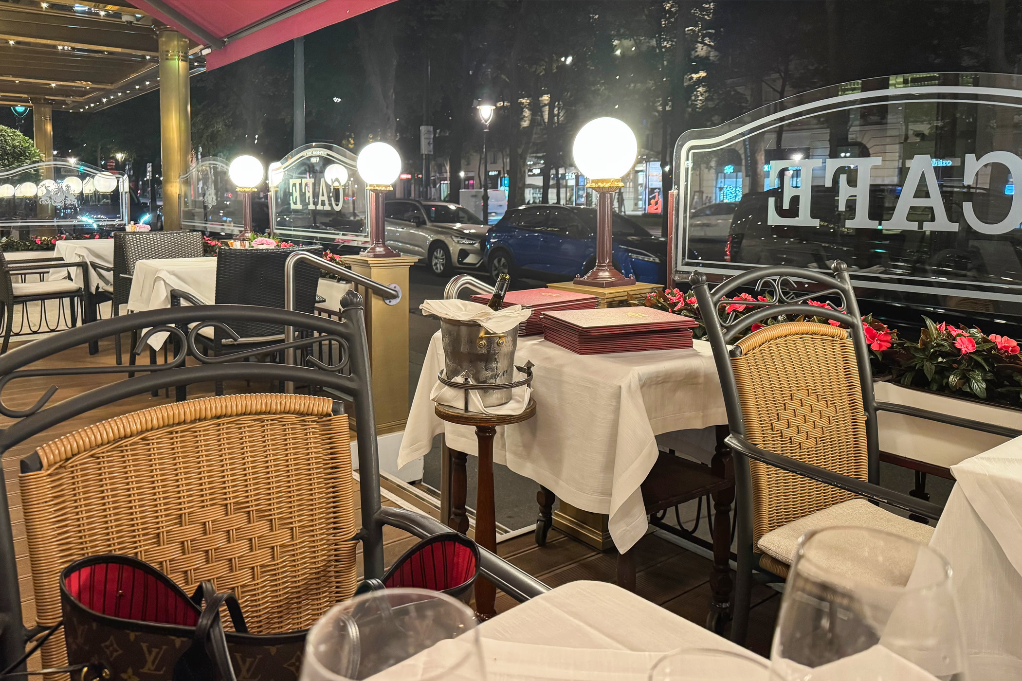 Hotel Imperial Vienna Restaurant Terrace At Night