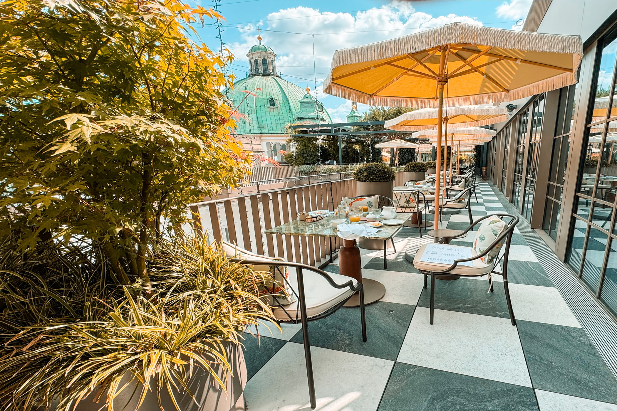 Rosewood Vienna Restaurant Terrace Seating