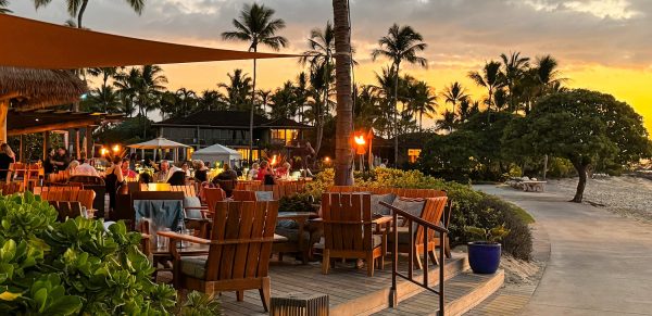 Four Seasons Hualalai Beach Dining At Sunset