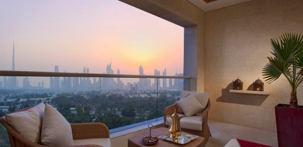 Raffles Dubai Signature Room Terrace Views