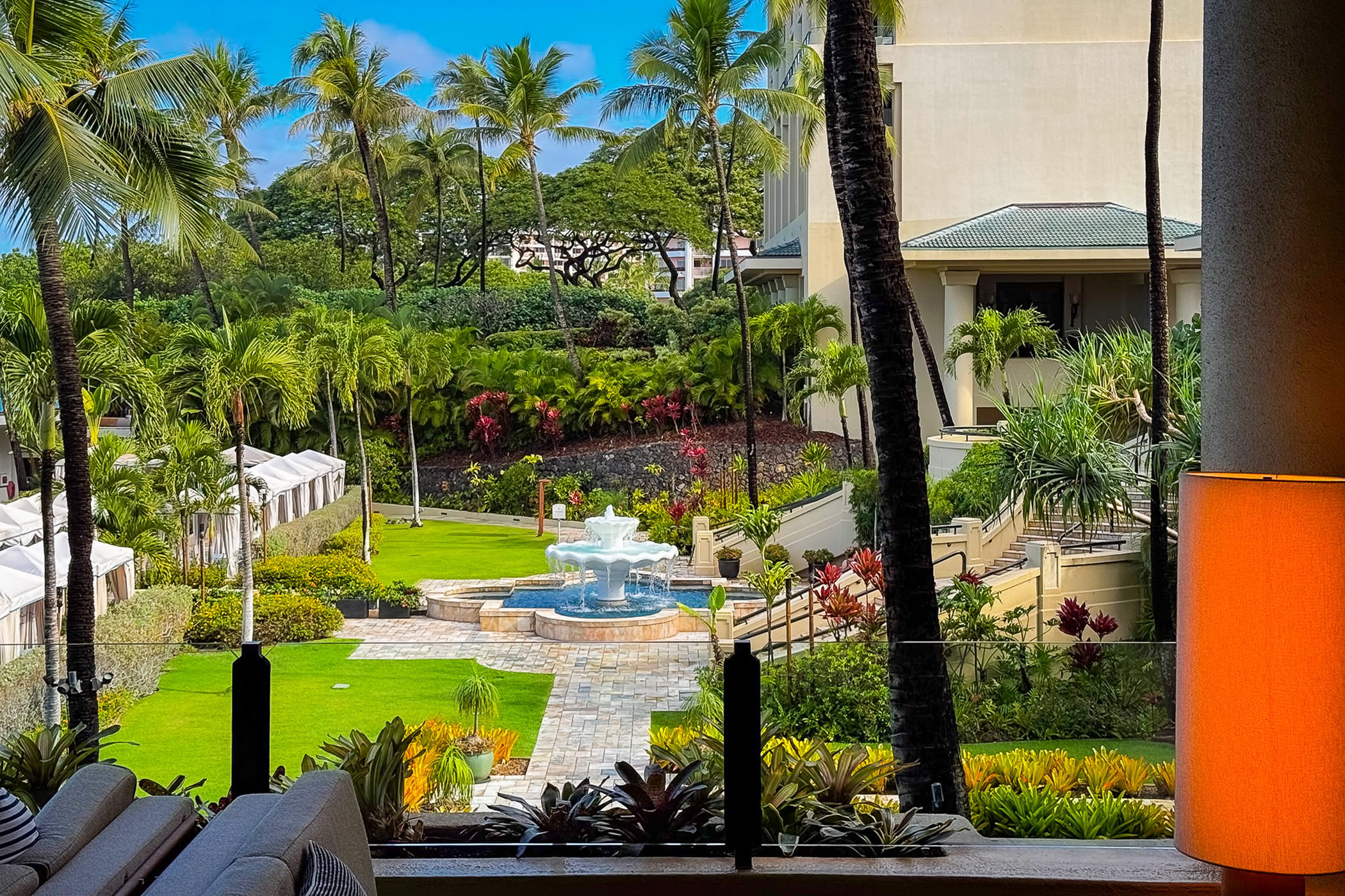 Four Seasons Maui View From Bar And Restaurant Over Grounds