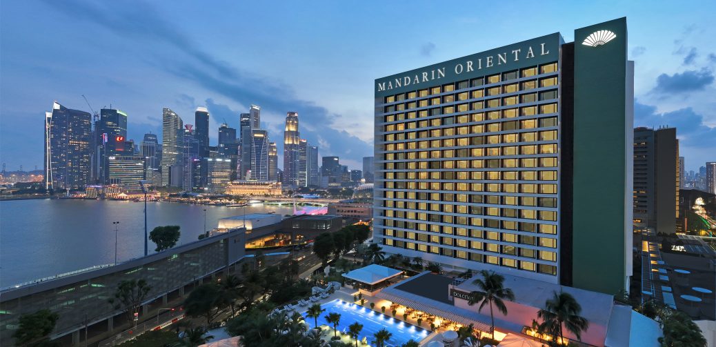 Mandarin Oriental Singapore Facade Dusk