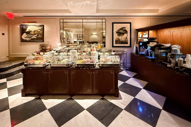 InterContinental New York Barclay Club Lounge Buffet